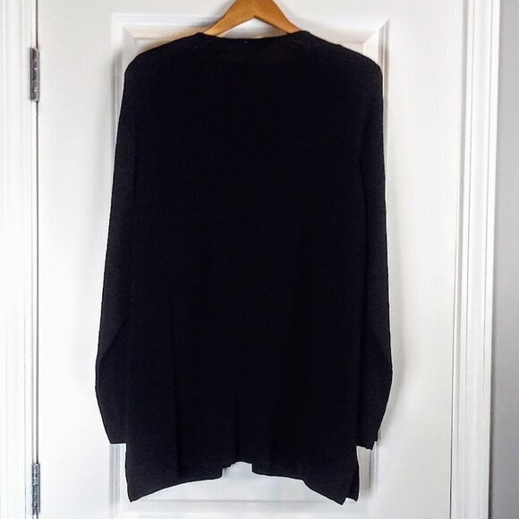 Exclusively Pat M. Black Embellished Zip Cardigan - Picture 3 of 6